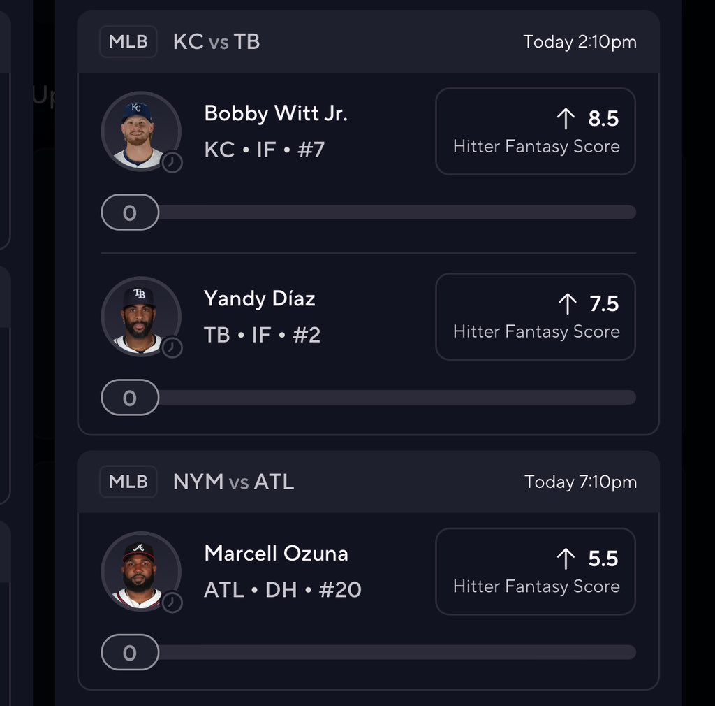 🪜🪜🚨🚨

- J. Wilson 1.5-3.5 TB
- B. Witt 1.5-3.5 TB 
- Ozuna 1.5-3.5 TB 
- X. Edwards 1.5-3.5 TB 

TWO PRIZE PICKS SLIPS ⬇️

FULL LIST POSTED FOR #FREE ⬇️

discord.gg/z9rACK4A

#MLB #GamblingX #PrizePicks #TheDugOut
