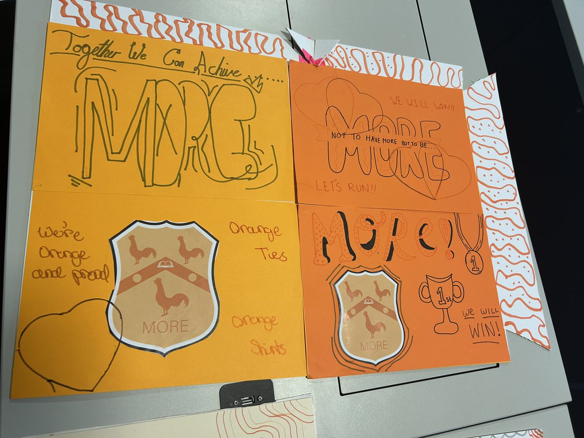 bonus_pastor's tweet photo. It’s Sports Day tomorrow! 🏅 Students will be showing up loud and proud in their house colours. More House is all set with posters and spirit to cheer their house to victory! 💪 #SportsDay2025 #HousePride #MoreHouse https://t.co/5PXMEIkQJB