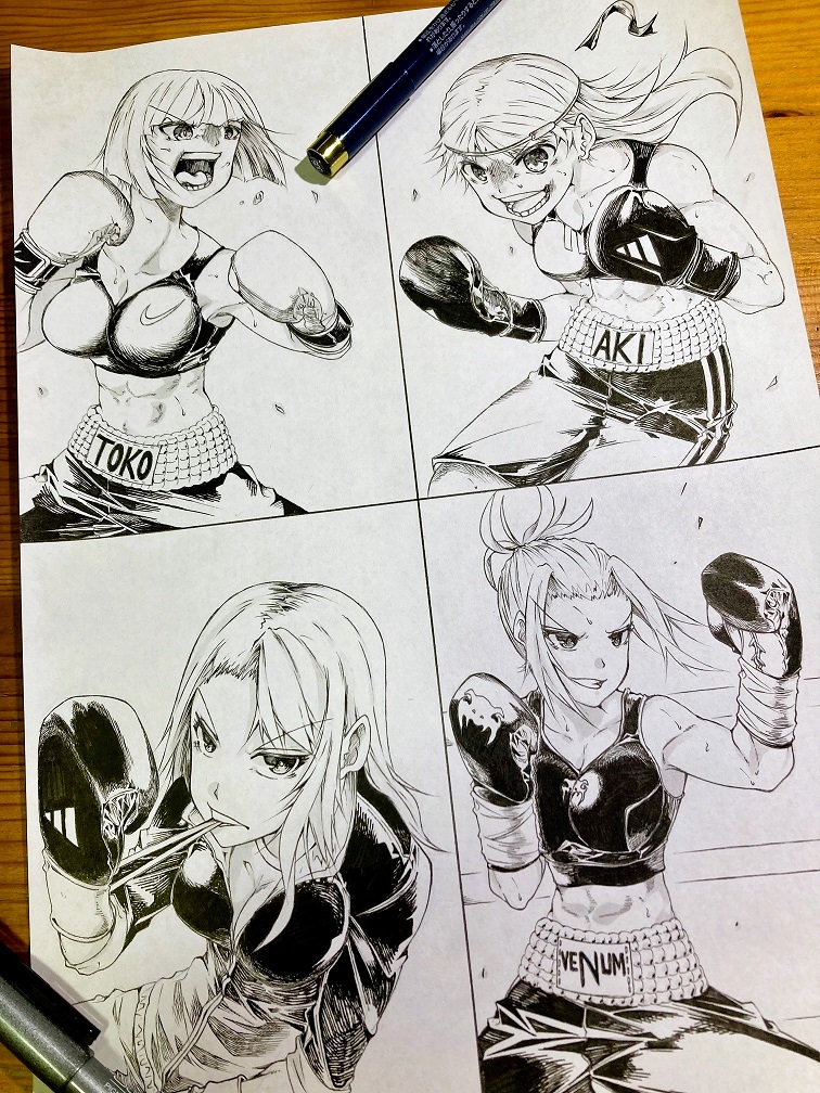 ずっとジタバタしていました…タイムラインで目にした漫画やイラストに変わらず感謝です…！#今月描いた絵を晒そう #アナログ絵