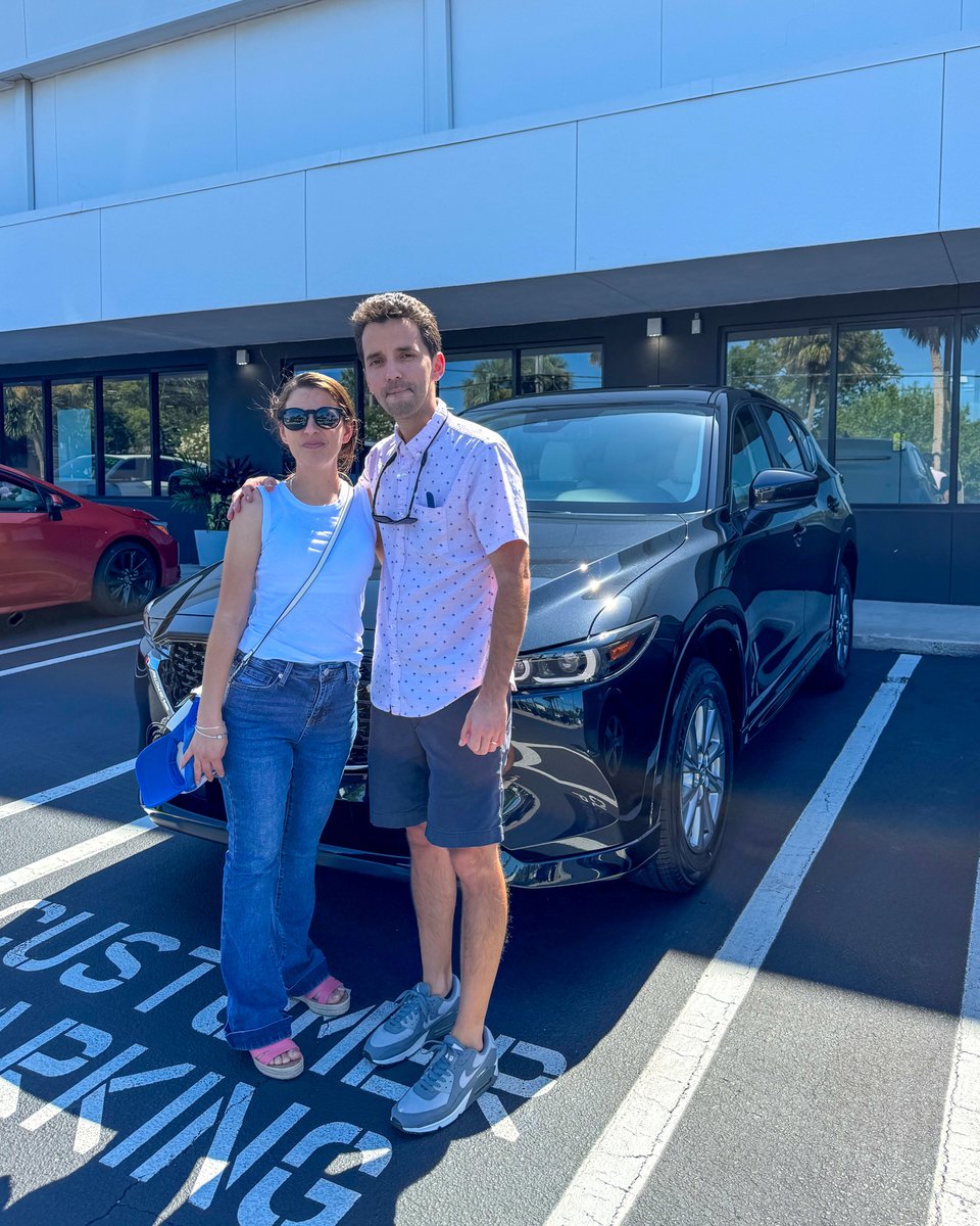 Catch them driving around Jax in their new Mazdas 🎉🚗

We're sending a big congratulations to the Champion family and the Figueroa family on their new wheels! Thank you for trusting Devyn and our team with this exciting new chapter.

#TomBushHappyCustomers #Mazda #Jacksonville