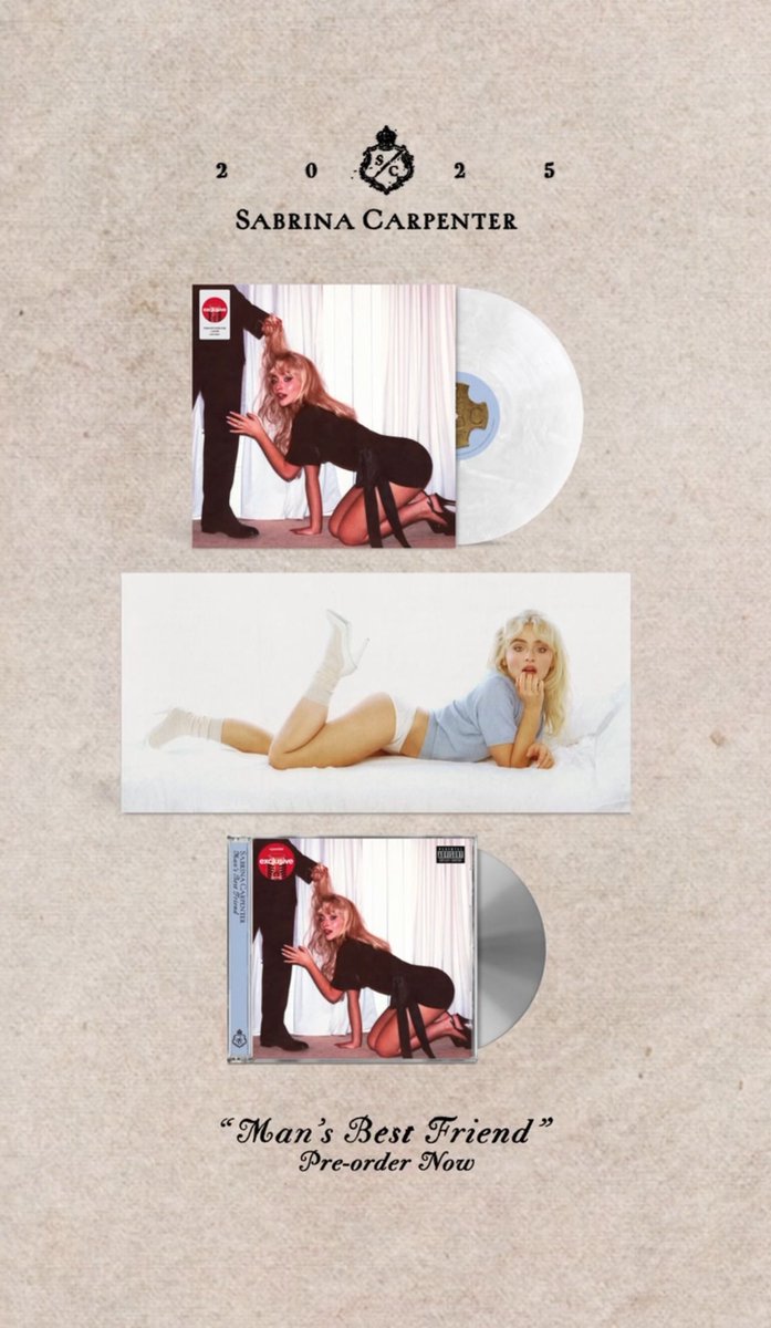 this target exclusive #mansbestfriend vinyl would look soo pretty on ur shelf ;) pre-order now! SabrinaCarpenter.lnk.to/MBFTargetExclu…