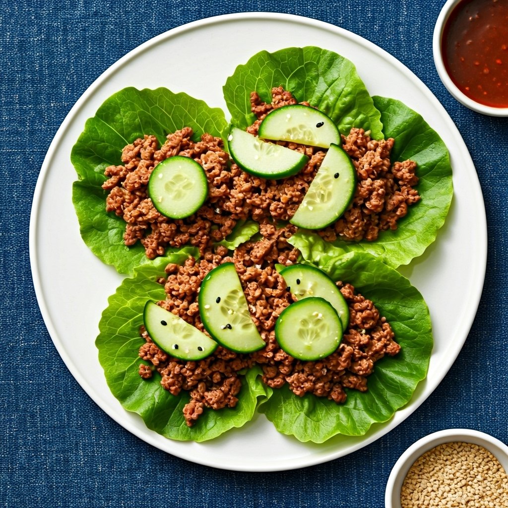safeplate_ai's tweet photo. AI Generated Meal ✨
Korean-Inspired Beef & Cabbage Wraps with Spicy Cucumber Salad (lunch)
Plan your meals with SafePlate AI! (Link in bio)
#AI #MealPlan #Recipe #SafePlateAI https://t.co/lzvvhBe7gp