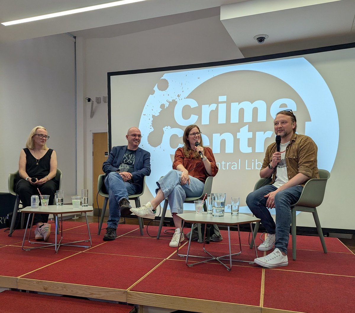 Crime Central Manchester (@crimecentral_) on Twitter photo Thank you to everyone who came to Crime Central last night! It was wonderful to see so many familiar and new faces ❤️
Such a fantastic panel and never a dull moment with <a href="/AntonyJohnston/">Antony Johnston (@antonyjohnston elsewhere, too)</a> <a href="/RachelWolfWritr/">Rachel Wolf Author/Rachael Blok</a> <a href="/h_critchlow/">Heather Critchlow</a> <a href="/robparkerauthor/">Rob Parker</a>
We're already excited for next month 👀 Thank you to everyone who came to Crime Central last night! It was wonderful to see so many familiar and new faces ❤️
Such a fantastic panel and never a dull moment with <a href="/AntonyJohnston/">Antony Johnston (@antonyjohnston elsewhere, too)</a> <a href="/RachelWolfWritr/">Rachel Wolf Author/Rachael Blok</a> <a href="/h_critchlow/">Heather Critchlow</a> <a href="/robparkerauthor/">Rob Parker</a>
We're already excited for next month 👀