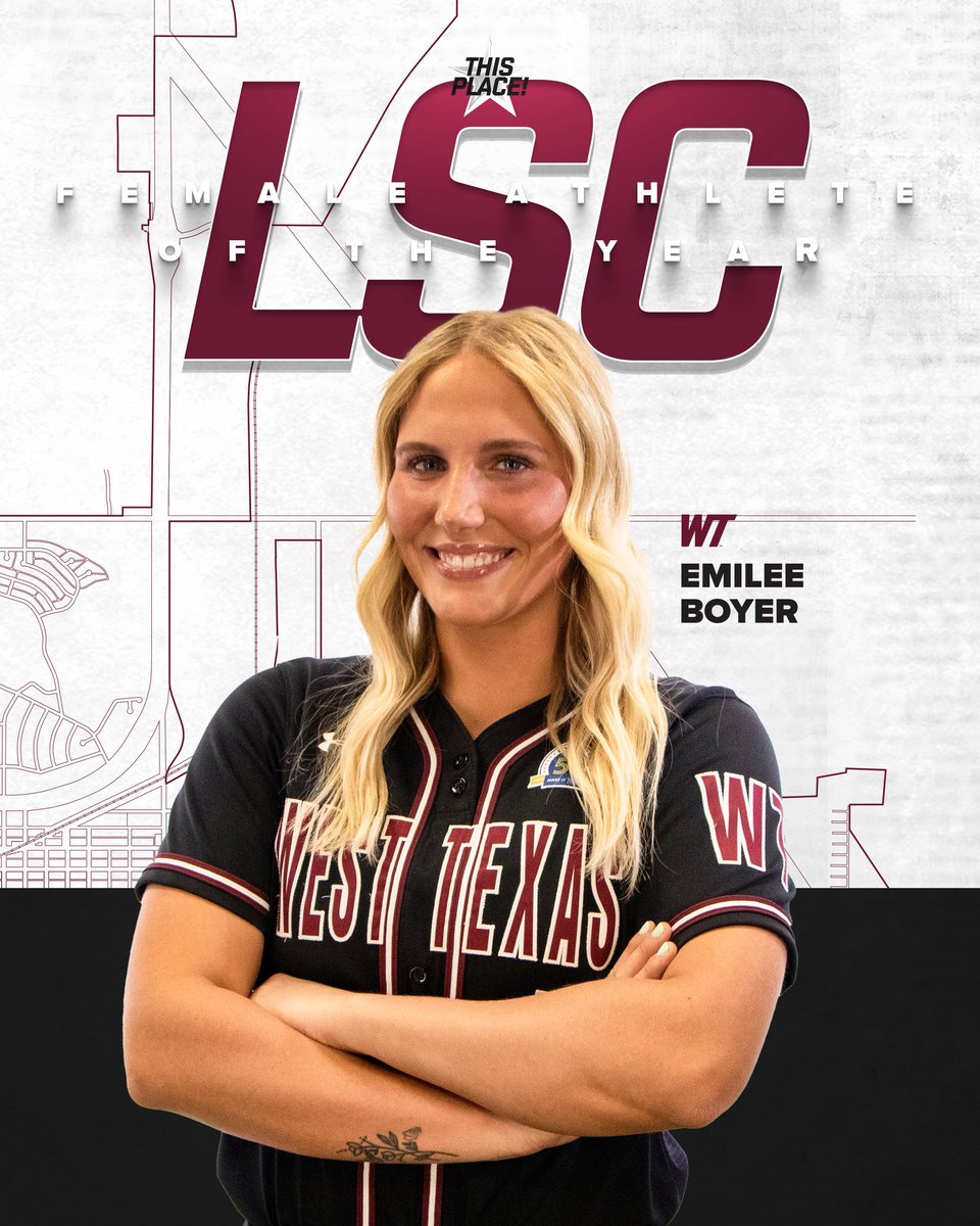 Lady Buff Softball (@wtamusoftball) on Twitter photo Another Athlete of the Year award for Emilee Boyer as the junior picks up <a href="/LoneStarConf/">Lone Star Conference</a> Female Athlete of the Year honors
#BuffNation |#WESTisBEST Another Athlete of the Year award for Emilee Boyer as the junior picks up <a href="/LoneStarConf/">Lone Star Conference</a> Female Athlete of the Year honors
#BuffNation |#WESTisBEST
