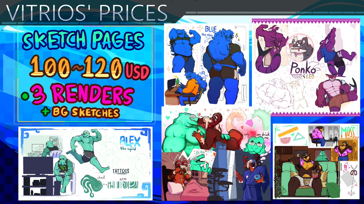 vitrioss's tweet image. comms r open again, same deal as last time but now im also gonna be using gcash for payments
dm if yer interested (wont get started on comms til the beginning of next month)