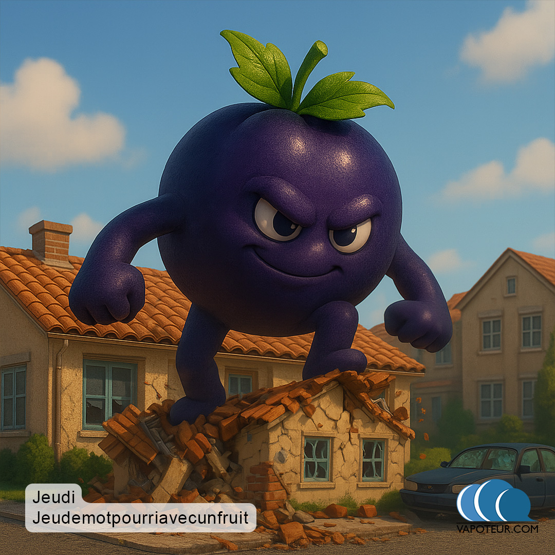 VapoteurC's tweet photo. C'est #Jeudi ! Et jeudi, c'est #jeudemotpourri avec un fruit.
Indice chez vous : une expression française

#vapoteur #vapeshop #fruits #vape #eliquidefruite #juice #vapejuice #eliquides #vapecommunity #jeudemotpourri #jeudemot https://t.co/ncmgv7VlbD