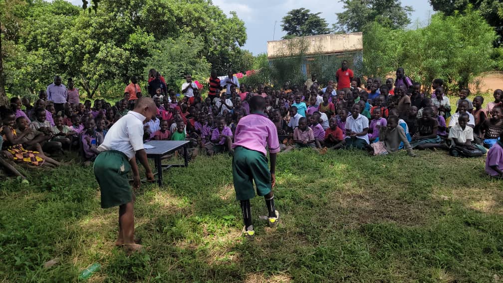 CHAINUganda's tweet photo. Today we have engaged the pupils in Kamira and Kikyusa on malaria prevention using music, dance and drama. Children have showcased innovative ways of creating awareness about malaria using poems, skits and songs. #PfizerFoundation #GHIG https://t.co/kwUx3B40wB