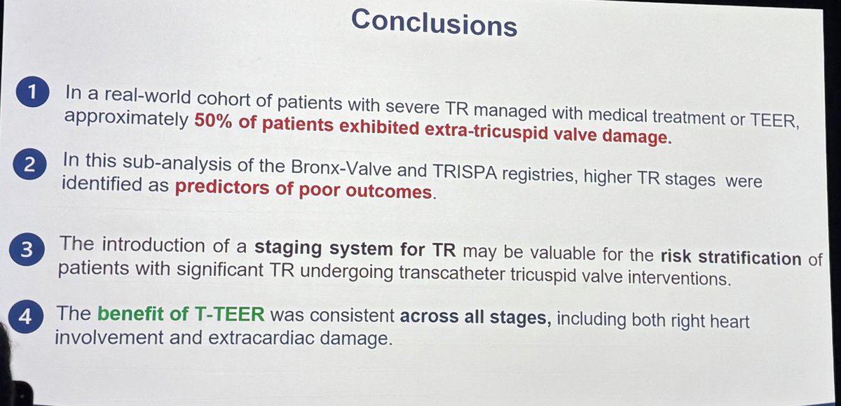 David L. Fischman (@fischman_david) on Twitter photo Prognostication of extra-cardiac involvement on outcomes after TEER. Can staging be a valuable risk stratification tool? “ Looking for the sweet spot?” <a href="/crfheart/">Cardiovascular Research Foundation</a> #NYValves2025 Prognostication of extra-cardiac involvement on outcomes after TEER. Can staging be a valuable risk stratification tool? “ Looking for the sweet spot?” <a href="/crfheart/">Cardiovascular Research Foundation</a> #NYValves2025
