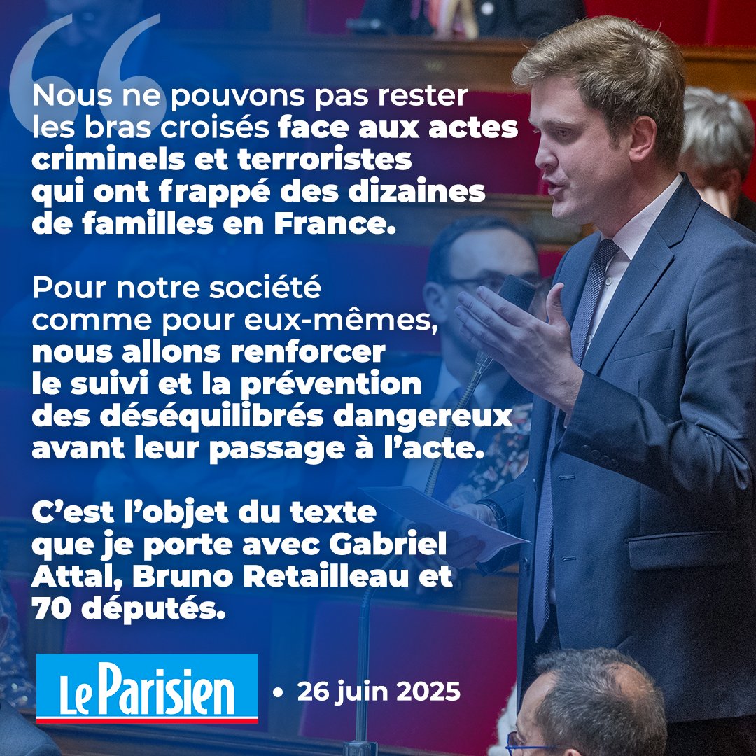 Charles Rodwell (@charlesrodwell_) on Twitter photo ✍️ Aujourd’hui, je suis très heureux de déposer ma proposition de loi visant à améliorer la sécurité des Français et la prévention des risques d’attentat en France, avec mes deux collègues de Mulhouse <a href="/becht_olivier/">Olivier Becht</a> et <a href="/bruno_fuchs/">Bruno Fuchs</a> et 70 députés.
Merci à <a href="/GabrielAttal/">Gabriel Attal</a>, ✍️ Aujourd’hui, je suis très heureux de déposer ma proposition de loi visant à améliorer la sécurité des Français et la prévention des risques d’attentat en France, avec mes deux collègues de Mulhouse <a href="/becht_olivier/">Olivier Becht</a> et <a href="/bruno_fuchs/">Bruno Fuchs</a> et 70 députés.
Merci à <a href="/GabrielAttal/">Gabriel Attal</a>,