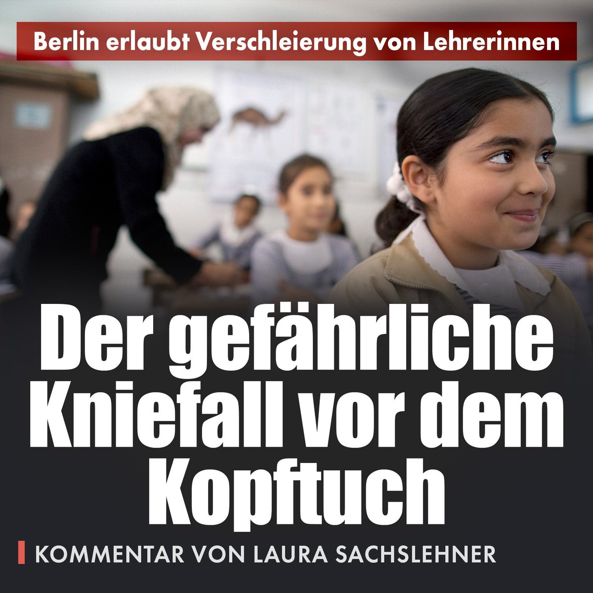 Die Logik des Kopftuchs findet sich auf deutschen Straßen, wo Frauen mitunter als „unrein“ oder „haram“ gelten, wenn sie ihre Haare nicht  bedecken. Deshalb darf man nicht aus einer falsch verstanden Toleranz etwas akzeptieren, was gegen uns ist.nius.de/kommentar/news…