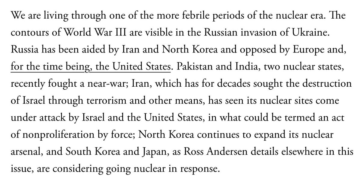 mckaycoppins's tweet image. "Humans will need luck to survive this period," @JeffreyGoldberg writes in the new issue of @TheAtlantic. theatlantic.com/magazine/archi…
