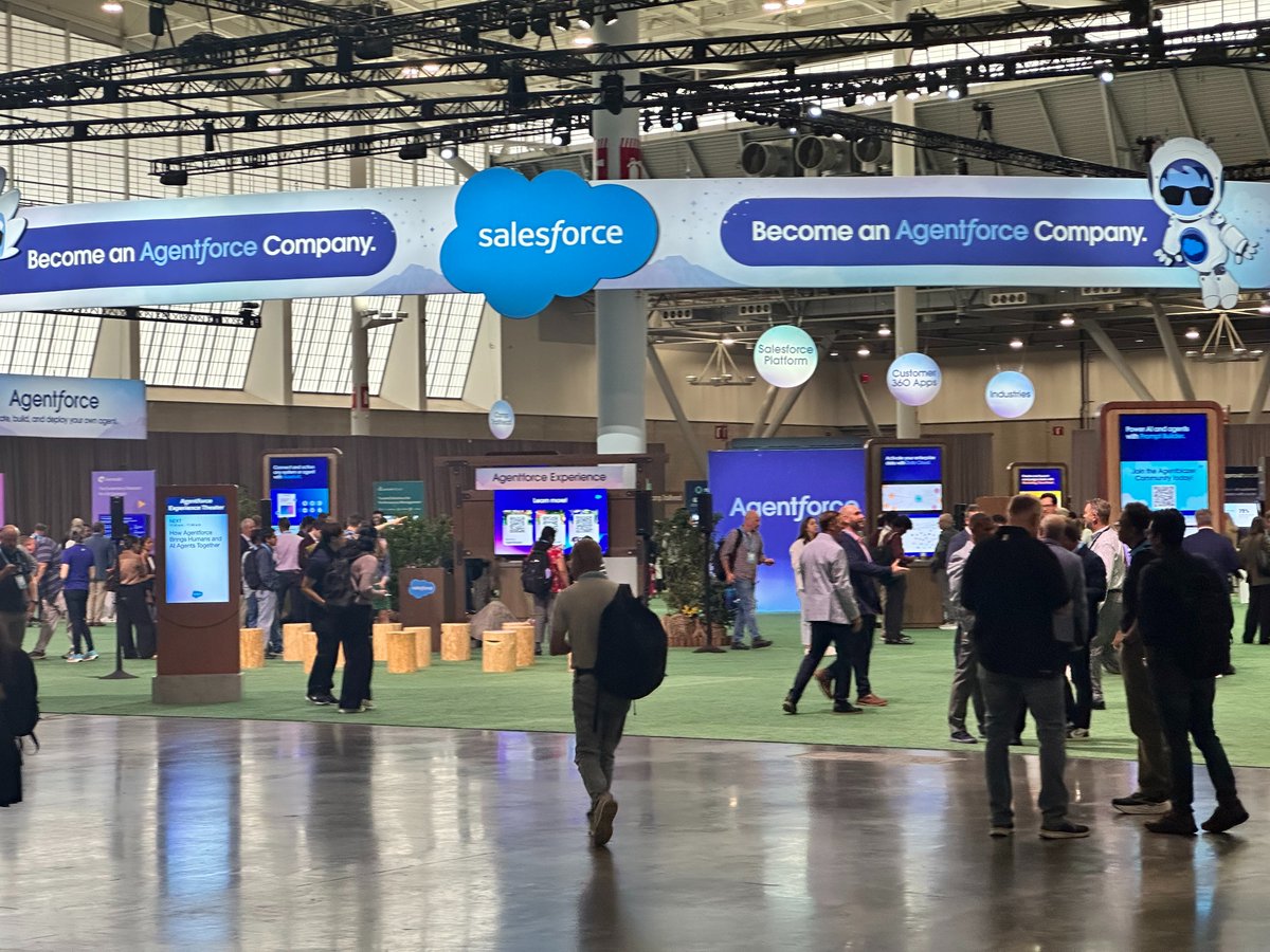 ceptessoftware's tweet photo. We’re here at Agentforce World Tour, Boston! ⚡
From keynotes to bold talks on AI, digital labor & customer success — it’s all happening.
Let’s connect! Find us at the campground or DM to meet.
#Agentforce #WorldTourBoston #AI #DigitalLabor #Salesforce https://t.co/UAvuUtD4lZ