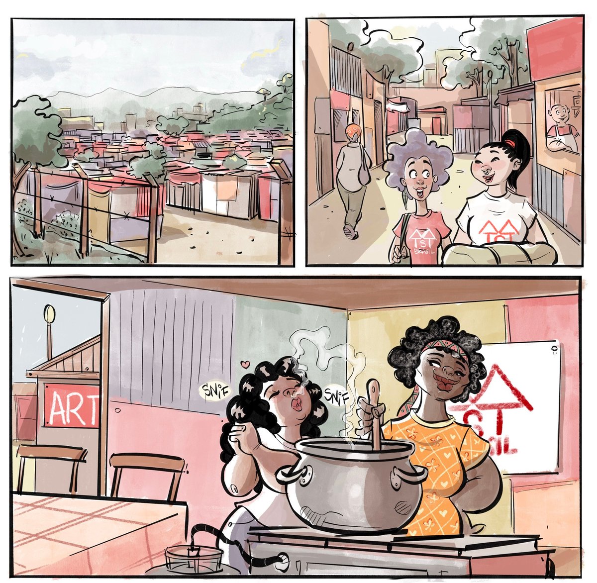Coming soon: a comic about the Tech Sector of the Homeless Worker Movement in Brazil. Here’s a sneak peek.

This is the beginning of Other Tech Worlds Are Possible, a project funded by University of Toronto. Comics will be available in Portuguese, English, and Spanish
Stay tuned!