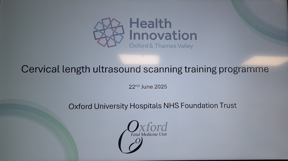 🧵1/4 Doctors <a href="/OUHospitals/">OUH</a> are better prepared to identify those at increased risk of PTB following a cervical length scan pilot basic training day with 46 pregnant volunteers