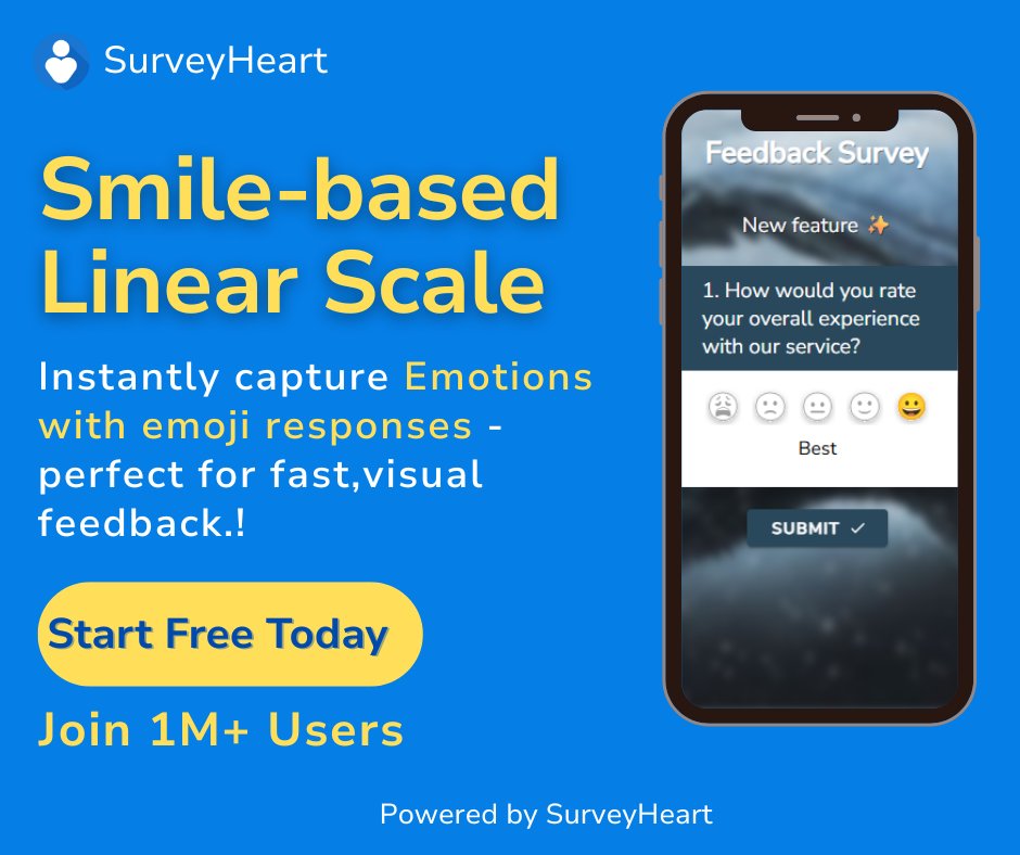 surveyheartapp's tweet photo. Inside SurveyHeart: A Closer Look at Our Powerful Features
#surveyheart #FormBuilder #formsapp #onlineforms #onlinequizzes #onilneformcreationtool #features #ProductFeatures #InsideSurveyHeart
#FeatureHighlight https://t.co/PgvBFB7Bg9