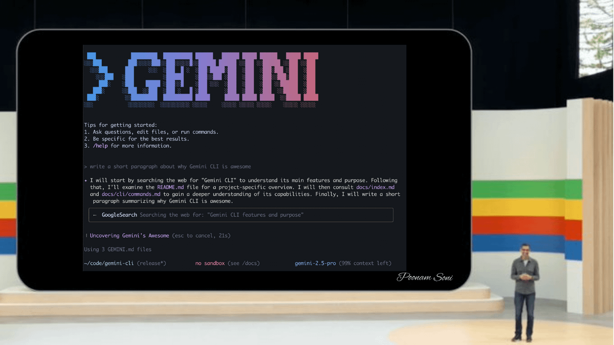 CodeByPoonam's tweet photo. Google just dropped Gemini CLI, an official open-source AI agent for your terminal.

- AI Coding Agent
- Task Automations
- Use MCPs
- 1000 free requests/day

10 Powerful features you don't want to miss: https://t.co/TXvGZSPWGs