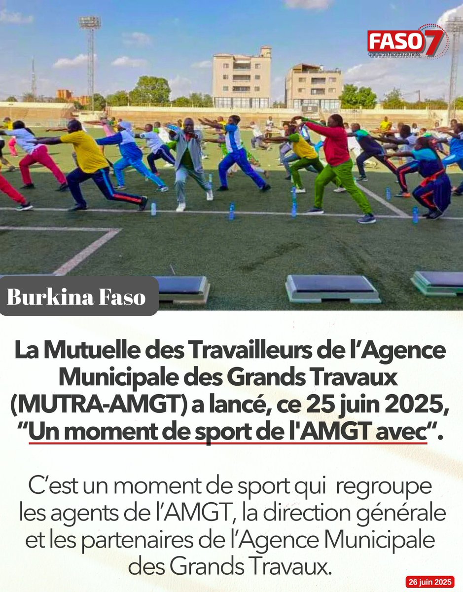 Faso7_BF's tweet photo. « Nous prônons l’esprit d’équipe à l’AMGT et le sport en général est un moment où nous pouvons renforcer cet esprit d’équipe » Aïcha Véronique Ouattara, présidente de la MUTRA-AMGT
#BurkinaFaso #AMGT
Lire ici : https://t.co/Jve2hKIG8f https://t.co/BewgdzgGEO
