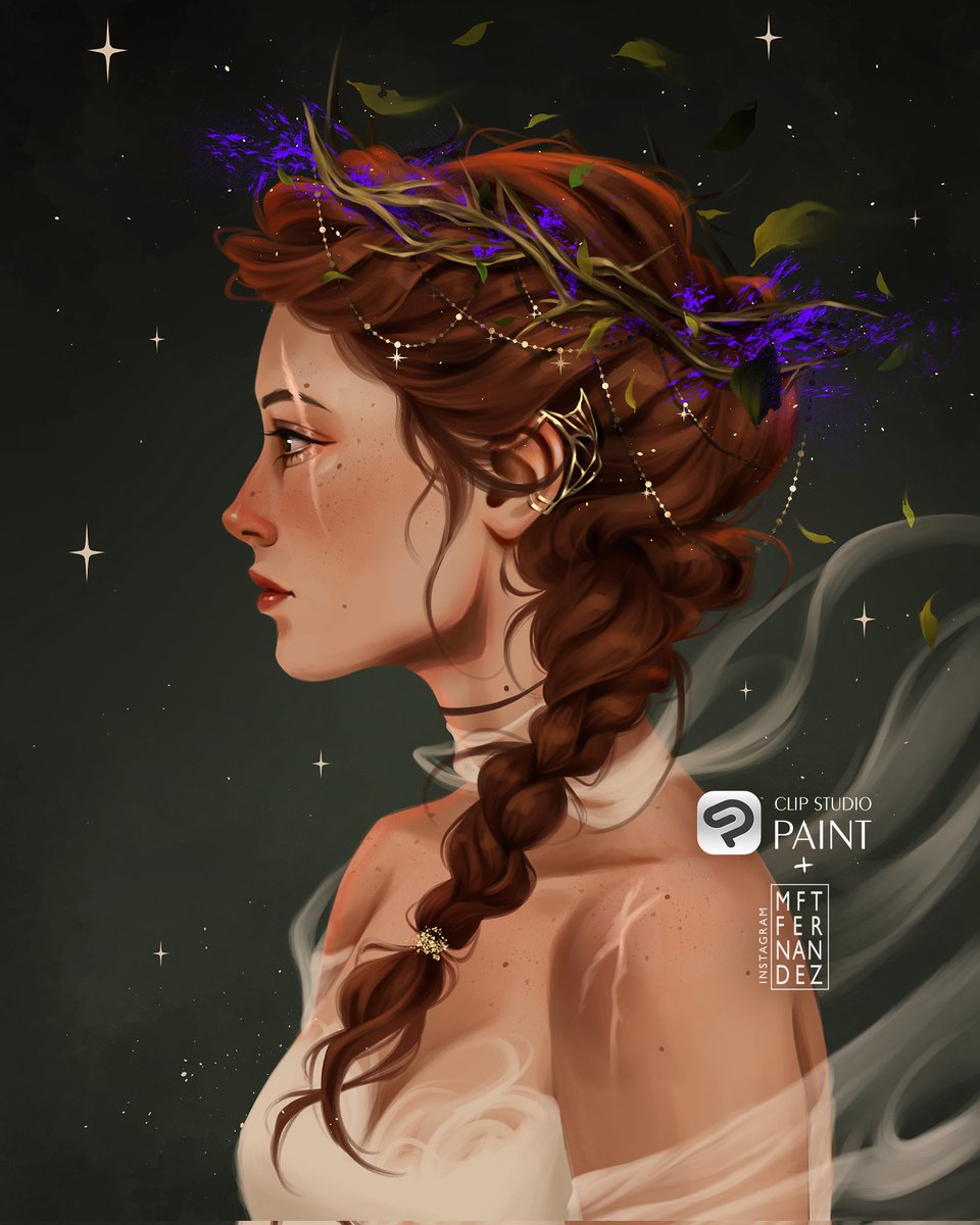 mftfernandez22's tweet image. Esses dias fiz uma publi pro Clip Studio Paint ⭐️
Minha primeira ilustração usando o programa foi essa personagem original 🌿✨️
Pra quem quiser ver o review que fiz, tá no ig (e no tiktok)!