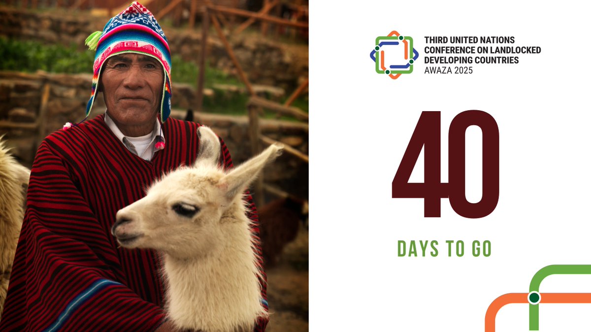 UNOHRLLS's tweet photo. LLDCs are confronted by numerous trade, transit & other challenges. But with right support, strategic partnerships + investments, they can unlock their full potential!
In #Awza - we will drive #ProgressthruPartnerships to achieve this!
Stay engaged ➡️ https://t.co/SDuE3j5pd9 https://t.co/96eYLzB61g