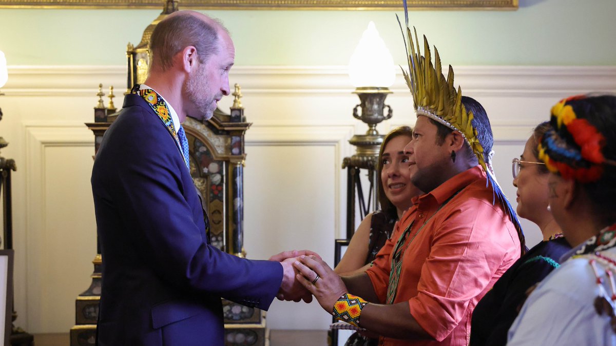 Delighted to bring together leaders, Indigenous Peoples and philanthropic institutions ahead of COP30 in Brazil at St James’s Palace today.