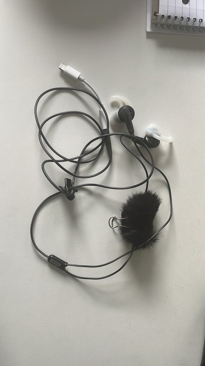 mxslk's tweet image. After browsing for expensive noise cancellation earphones that let me take calls amid the wind I realized I could do it for 50 cents