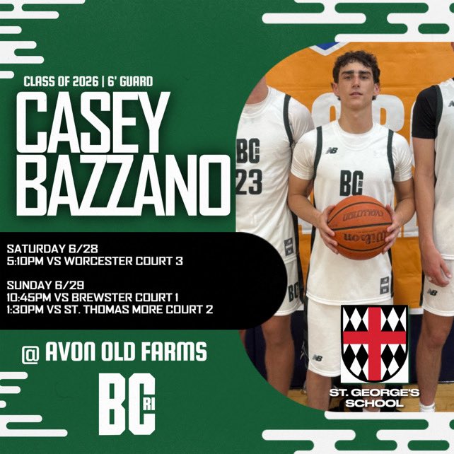 My schedule this weekend at the NEPSAC Showcase at Avon Old Farms!! Come watch! <a href="/BCRI_/">Basketball Club Rhode Island</a> <a href="/sgboyshoops/">St. George’s Boys Hoops</a> <a href="/dpina5/">Dwayne Pina</a>