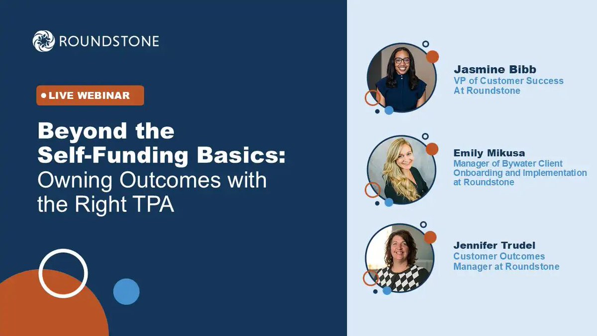 Did you miss our last webinar? Don't worry it's now on demand. We uncovered the second most important aspect of a self-funded plan behind the funding strategy: TPAs. Check out the first webinar of a three-part series anytime!

Watch now: bit.ly/4lq1yAw