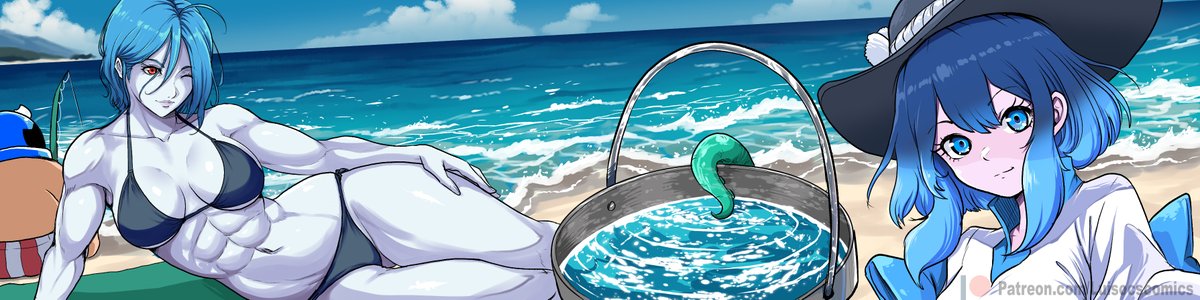 Ya tocaba hacer un banner nuevo de verano para patreon.