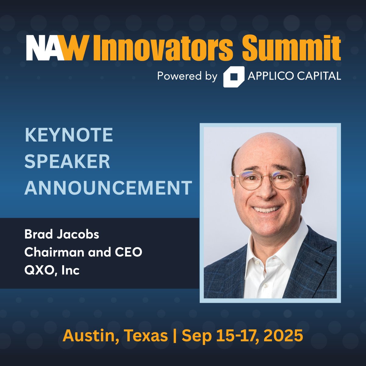 Wholesaler-Distributors (@naworg) on Twitter photo Big News: Brad Jacobs to Keynote 2025 NAW Innovators Summit! naw.org/brad-jacobs-to… <a href="/Applico/">Applico Capital</a> Big News: Brad Jacobs to Keynote 2025 NAW Innovators Summit! naw.org/brad-jacobs-to… <a href="/Applico/">Applico Capital</a>