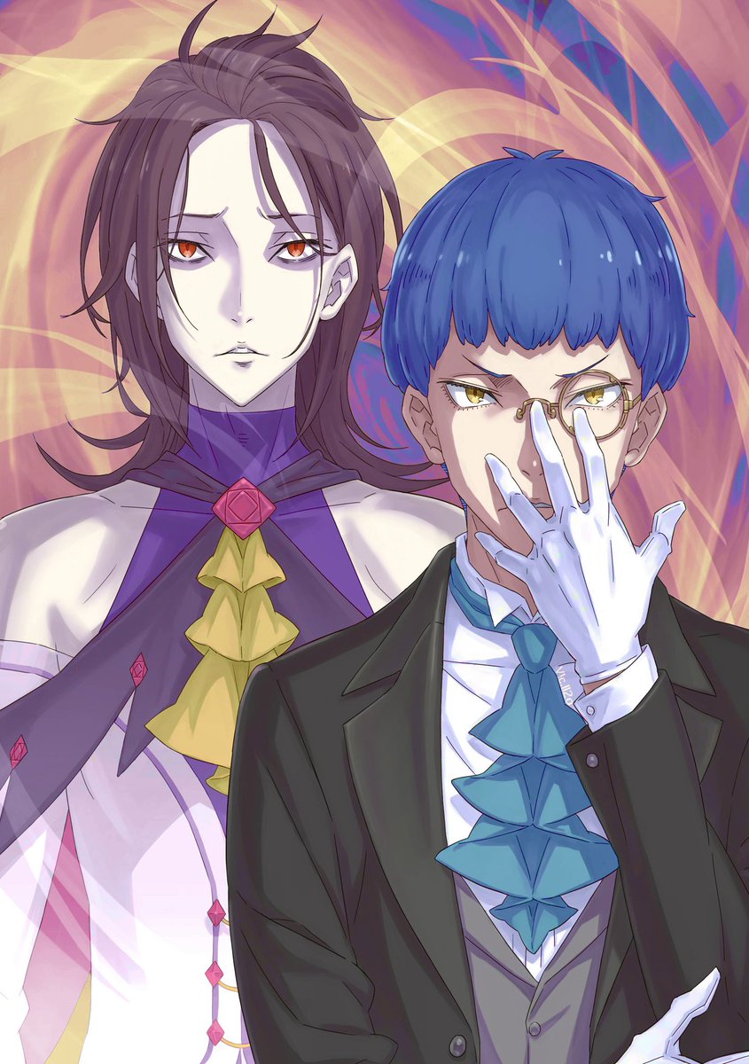 112oVic2's tweet image. Warlocks of Melancholy, Hector &amp;amp; Clind
.
#リゼロ #rezero
