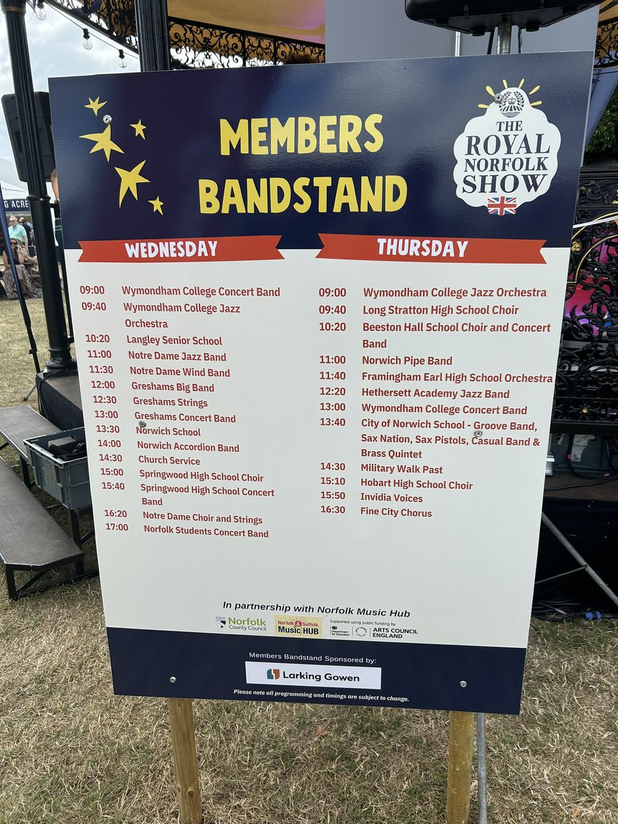 Hobart High School choir performing at the Norfolk Show this afternoon 🤩🎤 <a href="/HobartHigh/">Hobart High School</a> <a href="/norfolkshow/">Royal Norfolk Show</a> <a href="/NMHub/">Norfolk & Suffolk Music Hub</a>