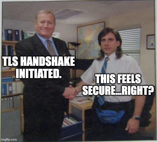 🔐 TLS 101
Handshakes build trust.
So does TLS.

👋 TLS Handshake =
✅ Identity verified
✅ Encryption agreed
✅ Secure connection formed

Happy #NationalHandshakeDay from the Virginia Cyber Range! 🤝🔐
#Cybersecurity #TLS