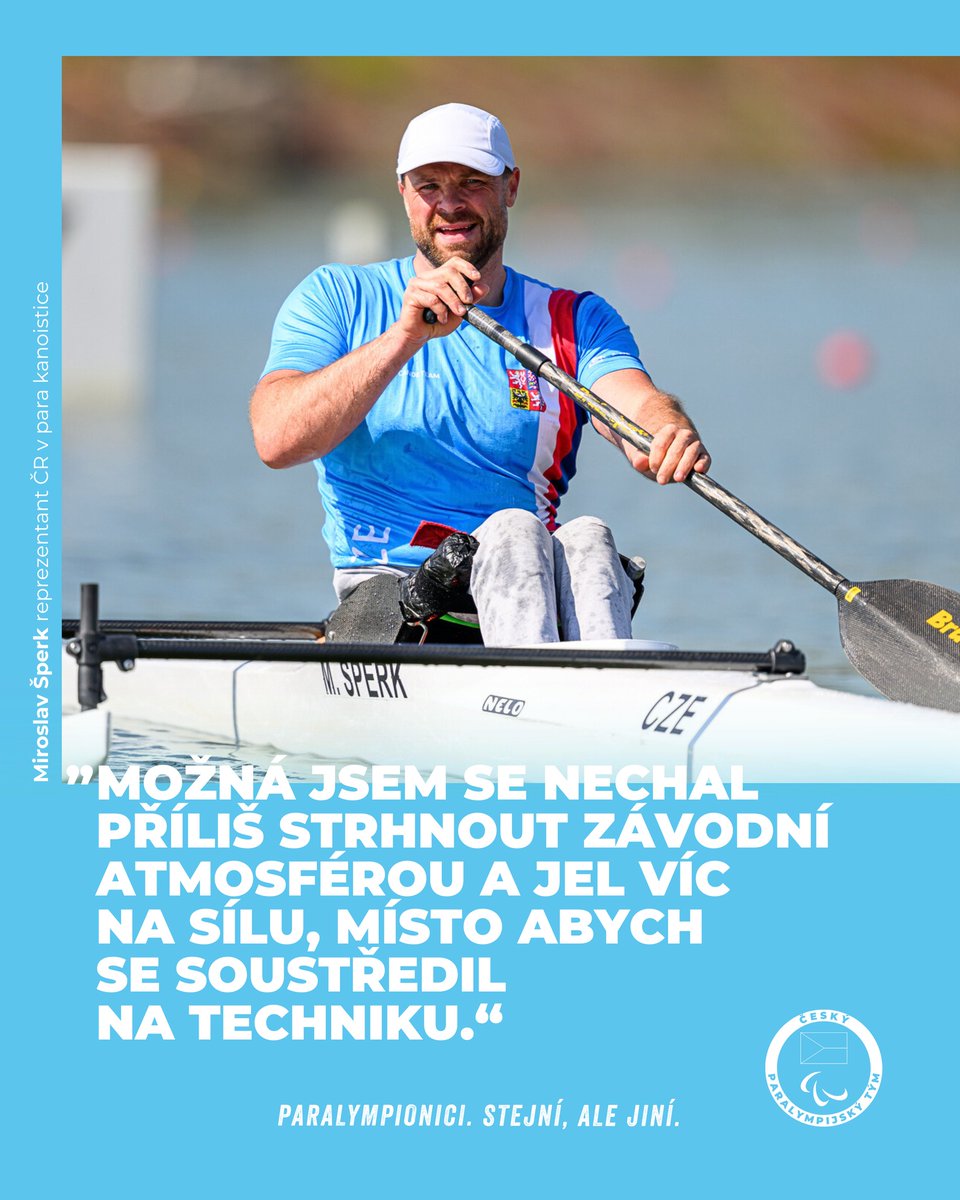 🤏 Medaile byla blízko. Miroslav Šperk před domácím publikem obhájil páté místo na ME v para kanoistice.

Více čtěte v článku 👉paralympic.cz/2025/06/medail…