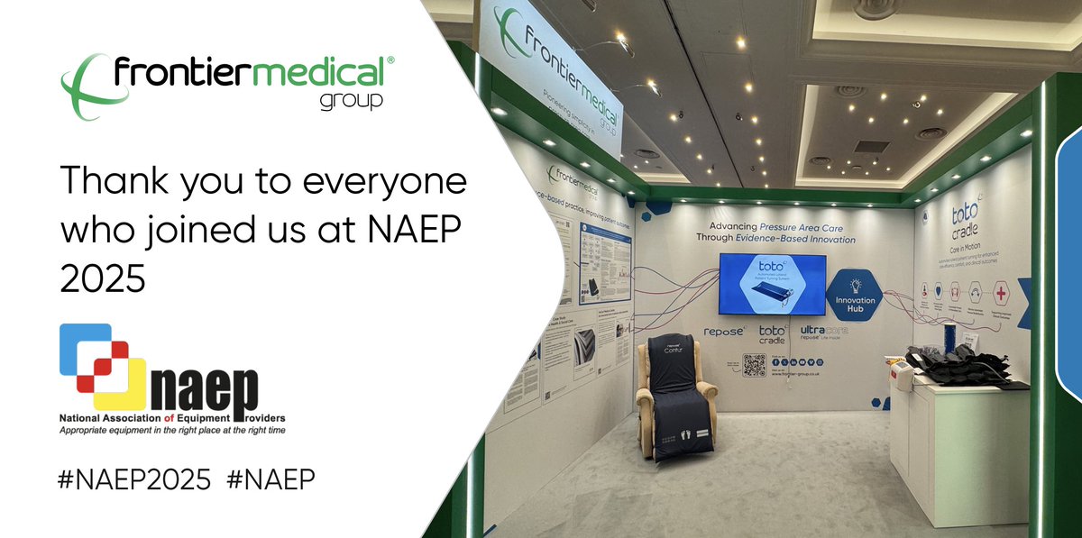 FrontierMedicalGroup (@fmg_group) on Twitter photo We were proud to support and attend the #NAEP2025 Conference in Kenilworth last week. Thank you to all who visited our stand and joined our dementia-focused workshop led by Jo De Clercq.
Read more: eu1.hubs.ly/H0lk5LW0
#PressureAreaCare #TotoCradle #DementiaCare #Repose We were proud to support and attend the #NAEP2025 Conference in Kenilworth last week. Thank you to all who visited our stand and joined our dementia-focused workshop led by Jo De Clercq.
Read more: eu1.hubs.ly/H0lk5LW0
#PressureAreaCare #TotoCradle #DementiaCare #Repose