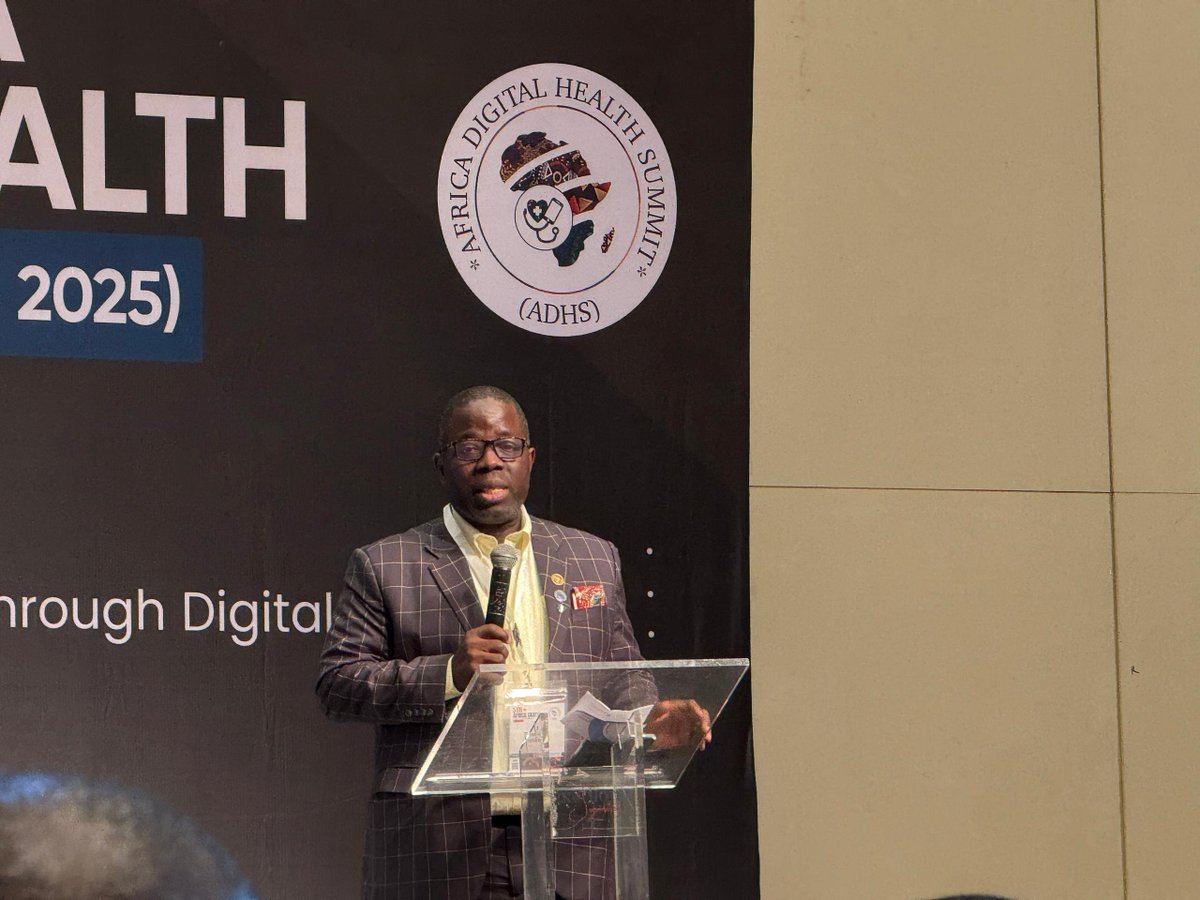nighealthwatch's tweet photo. Nigeria’s digital health revolution is starting where it matters most, at the grassroots.
- Dr Kamil Shoretire representing Minister of State for Health, @Fmohnigeria, Dr @SalakoIziaq says #PHCs are being revitalised with EMRs and digital health insurance, bringing portable, consistent care closer to every community.
#ADHS2025 @adhsummit