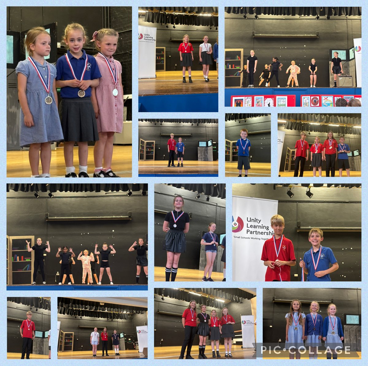 Great evening last night celebrating the work of the Unity Learning Partnership. Fab dance performance by Miss Barton's Dance Club and medals in football, swimming, cross county and art! #aiminghigh #teamheather