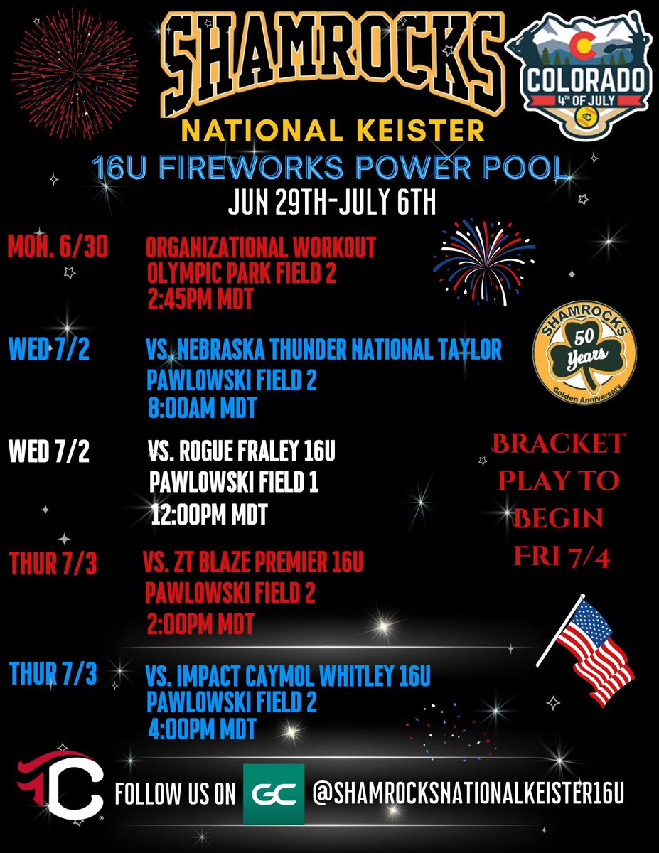 This weeks schedule! I’m so excited!