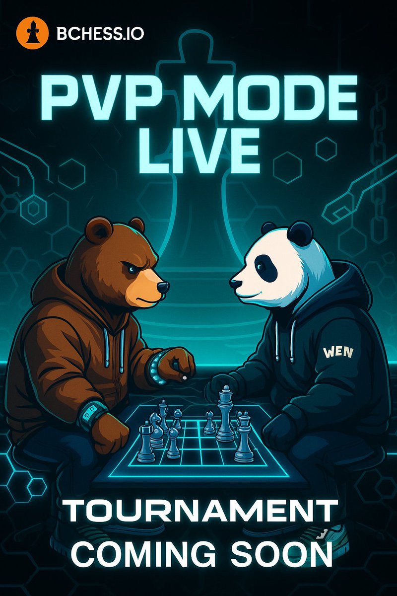 BChess_io's tweet photo. No one asked, but we’re telling you anyway.

PvP mode is LIVE on BСhess — challenge your frens via invite link ♟🔥
Open Lobby + Tournament Mode coming soon 👀

Stay sharp. 
Stay tuned.
Stay BСhess.
#BСhess #Berachain #OnChainChess https://t.co/cTJCKPAJMa