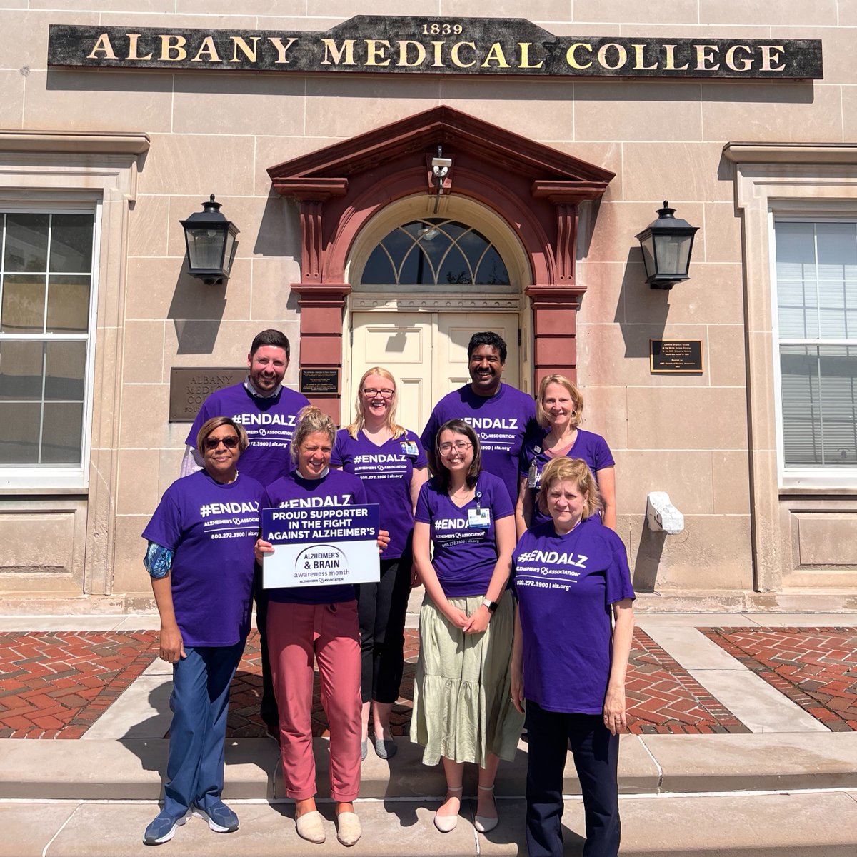 Alzheimer's NENY (@alz_neny) on Twitter photo Even the summer heat couldnāt stop the team at <a href="/AlbanyMed/">Albany Med Health System</a> from rocking their purple #ENDALZ shirts!šš„Weāre so thankful for their support as we work to make sure every family in the Capital Region facing Alzheimerās has the care, resources, and community they need. #Teamwork Even the summer heat couldnāt stop the team at <a href="/AlbanyMed/">Albany Med Health System</a> from rocking their purple #ENDALZ shirts!šš„Weāre so thankful for their support as we work to make sure every family in the Capital Region facing Alzheimerās has the care, resources, and community they need. #Teamwork