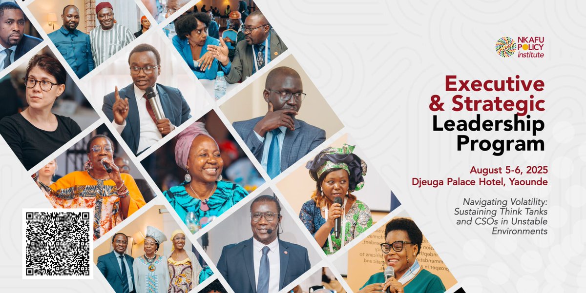 In Central Africa, shrinking budgets, shifting political landscapes, and low public trust demand a new kind of leadership—strategic, connected &amp; impactful.
Apply for the 2025 Executive &amp; Strategic Leadership Program before June 30.
🔗 bit.ly/3G6Jqwt 
#2025EmergingLeaders