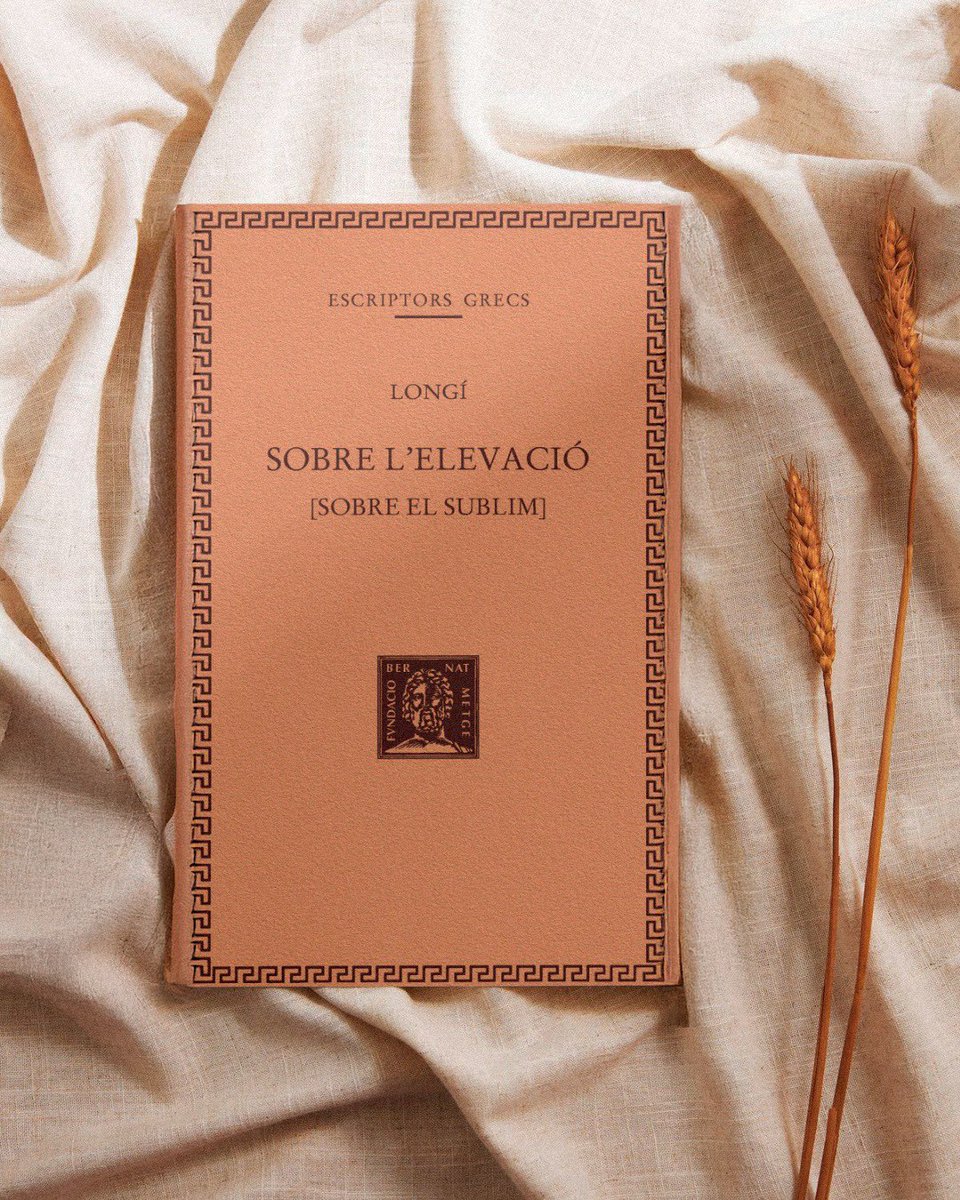 CasaClassics's tweet image. 📚 NOVETAT! Què fa que un text literari sigui excepcional? Què diferencia una bona obra d’una d’extraordinària? En «Sobre l’elevació» (De sublimitate), un dels tractats d’estètica literària més influents de tots els temps, Longí hi dona resposta, ara per 1r cop en català! Llegiu!