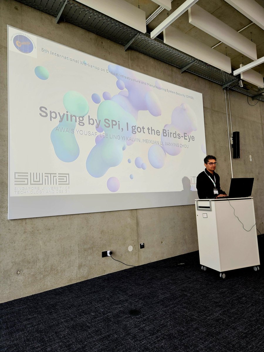 Day 4 of ACNS'25: busiest day. All presentations from iTrust were on the last day.
#cybersecurity, #acns, #itrust