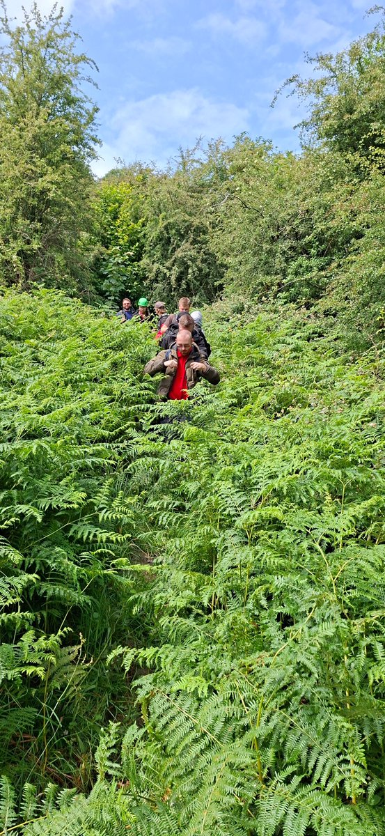 Arden College students have been climbing at Lindale today as part of their outdoor education programme