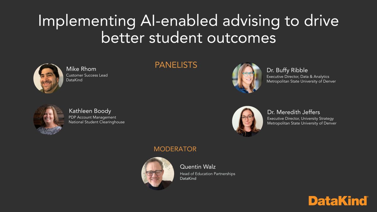 DataKind (@datakind) on Twitter photo We’re headed to Denver! Join our session on AI-enabled advising with <a href="/NSClearinghouse/">National Student Clearinghouse</a> @MSUDenver for the NASPA Conferences on Student Success in Higher Education. We’ll preview our newly branded student success tool, helping advisors turn data into action.
More to come. #SSHE25 We’re headed to Denver! Join our session on AI-enabled advising with <a href="/NSClearinghouse/">National Student Clearinghouse</a> @MSUDenver for the NASPA Conferences on Student Success in Higher Education. We’ll preview our newly branded student success tool, helping advisors turn data into action.
More to come. #SSHE25