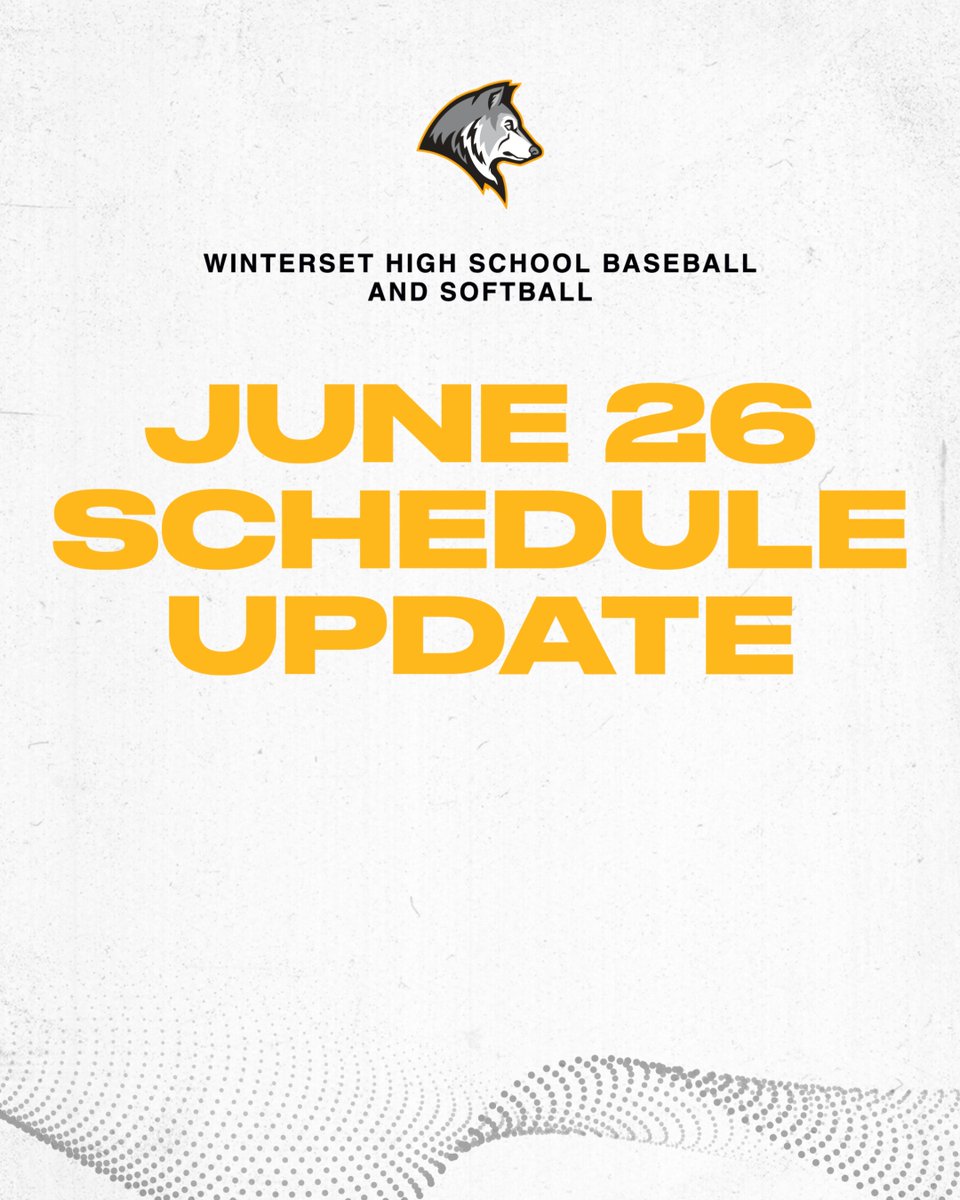 WintersetHusky's tweet image. Due to forecasted weather, game times for tonight&apos;s baseball/softball games have been adjusted:

Baseball: V at 2pm / JV will follow
Softball: V at 2pm / JV and JV2 to follow

🎟️ $8 - flex.hometownticketing.com/events
📺 youtube.com/@WintersetHusk…