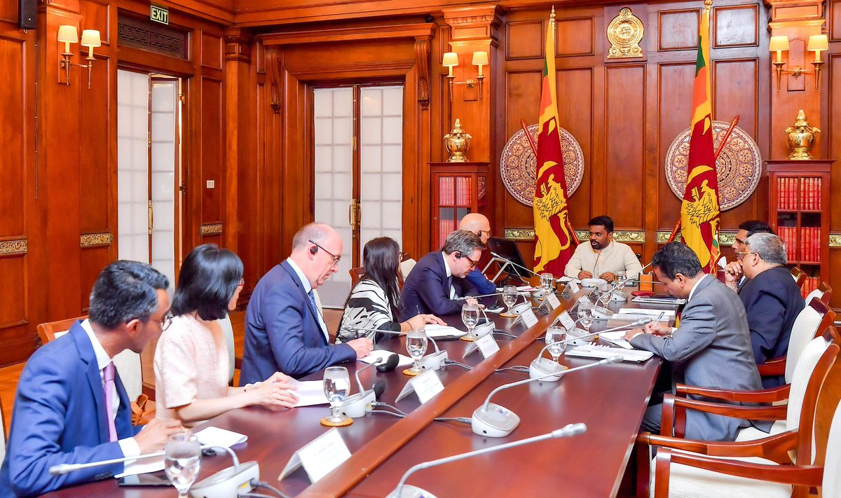 anuradisanayake's tweet image. Today, I met with the @UN High Commissioner for Human Rights, @volker_turk, at the Presidential Secretariat. We discussed the deep pain felt by our people in the North and in the South about the disappeared. I reaffirmed our commitment to national unity and reconciliation as well…
