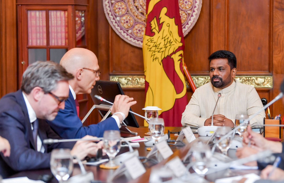 anuradisanayake's tweet image. Today, I met with the @UN High Commissioner for Human Rights, @volker_turk, at the Presidential Secretariat. We discussed the deep pain felt by our people in the North and in the South about the disappeared. I reaffirmed our commitment to national unity and reconciliation as well…
