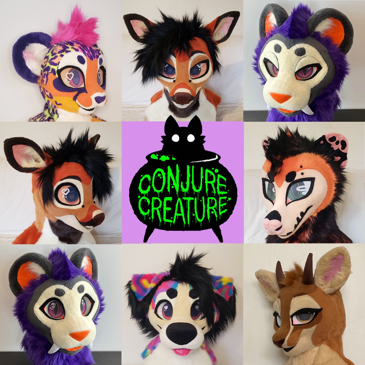 ConjureCreature's tweet image. 🔮Conjure Creature🔮
Specializing in artistic liberty & premade fursuits
Custom slot opening Winter 2025!
Join our channel for updates