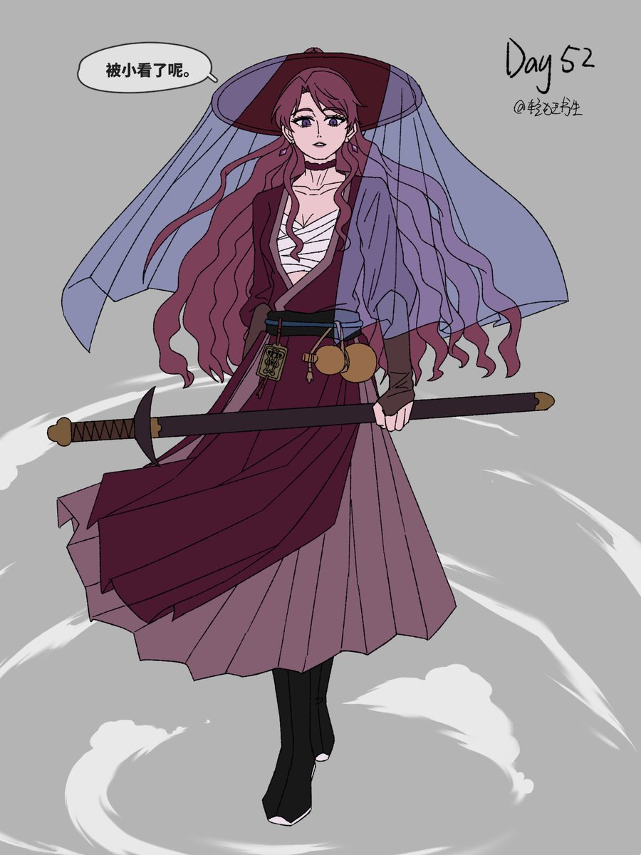 QKSS666's tweet image. #Blackclover #ブラッククローバー 暴牛剑修系列——凡妮莎💕：被小看了呢。（服装动作参考🇨🇳武侠）