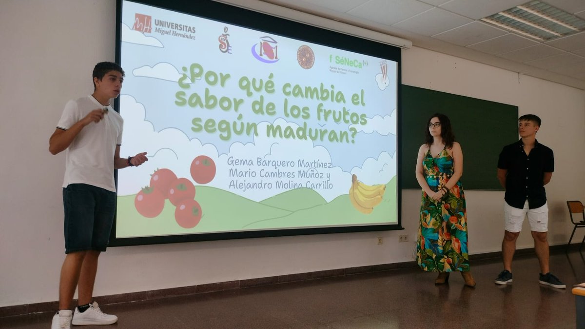 📚👏 Esta mañana, nuestro alumnado de 1.º de Bachillerato de Investigación ha participado en el <a href="/IdiesProyecto/">Proyecto IDIES</a>, celebrado en la <a href="/UniversidadMH/">UMH</a>.
🎓 Mario, Gema, Alejandro, Victoria y María han expuesto con brillantez sus trabajos de investigación.
¡Enhorabuena! 💡🔬
#OrgulloSanje